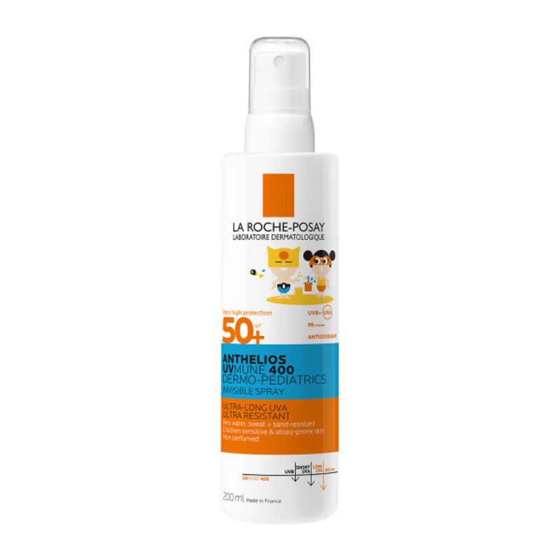 LA ROCHE-POSAY - ANTHELIOS UVMUNE 400 DERMOPEDIATRICS Invisible Spray SPF50+ - 200ml